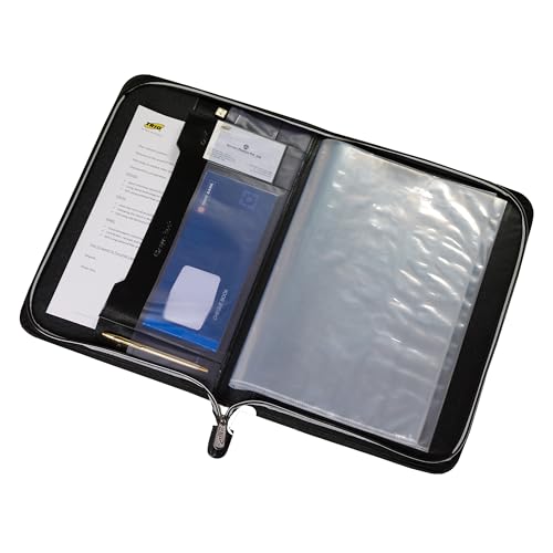 TRIO Leather FODLER (Executive Folders) UPC3012 Black Size F/C - Image 2
