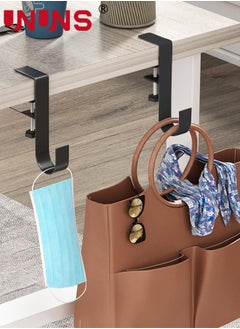 UNUNS Clamp-On Under Desk Holder,4PCS Desk Side Backpack Hook PC Gaming Headset Headphone Hanger Mount,Provides A Convenient Place To Hang Headsets Or Bags  - Image 5