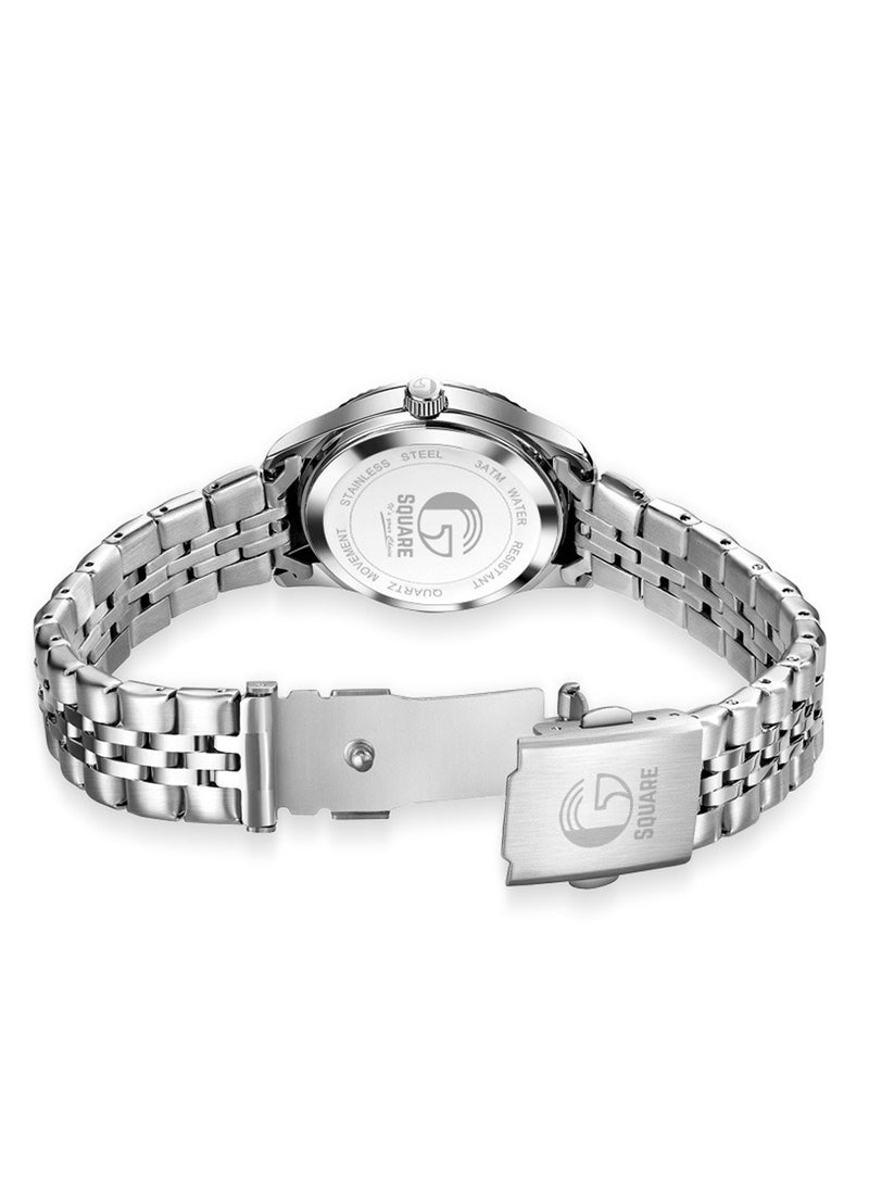 Gsquare Women’s Analog Quartz Silver Stainless Steel Watch – Model 3705 - Image 3