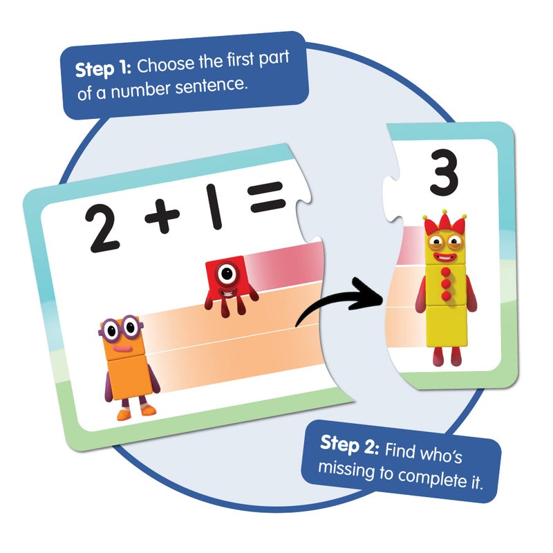 hand2mind hand2mind Numberblocks Adding and Subtracting Puzzle Set, Addition and Subtraction Games, Number Puzzle, Matching Game, Preschool Math Toys, Toddler Educational Toys, Easter Basket Stuffers for Kids  - Image 3