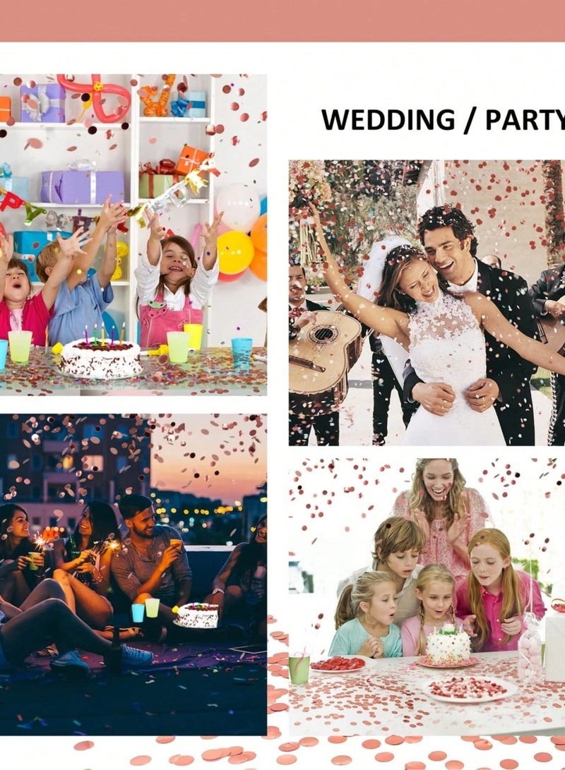 Bridal Decoration Confetti Cannon 2 pcs  in rose gold color that adds a fun and exciting atmosphere. Perfect for bachelorette parties, engagement celebrations, weddings, birthdays, graduations, and all special occasions 2 pcs  included - Image 2