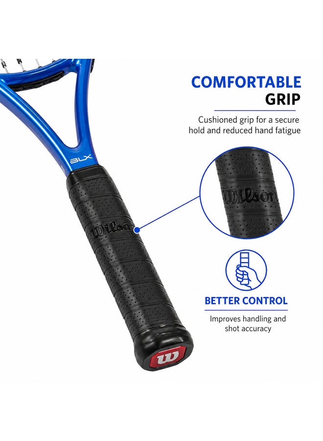 Wilson BLX Tennis Racket 27.25 Inch Pre-Strung Adult Tennis Racquet with Full-Length Cover, 105 sq. in. Head - Image 4