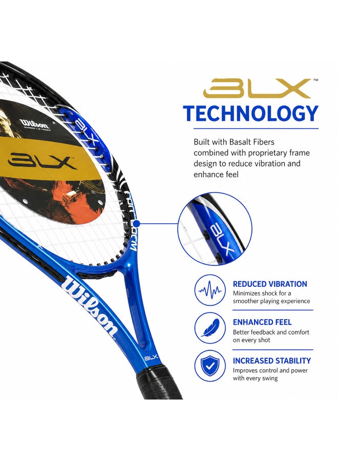Wilson BLX Tennis Racket 27.25 Inch Pre-Strung Adult Tennis Racquet with Full-Length Cover, 105 sq. in. Head - Image 5