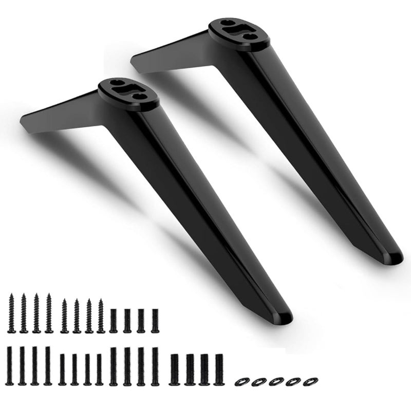 TV Base Stand for TCL Roku Smart TV TV Legs for TCL TV Stand Legs for 28 32 40 43 49 50 55 65 Inch TCL TV Legs  28S305 32S325 32S305 40S325 43S303 50S423 50S546 55S401 55S525 65S555 with Screws