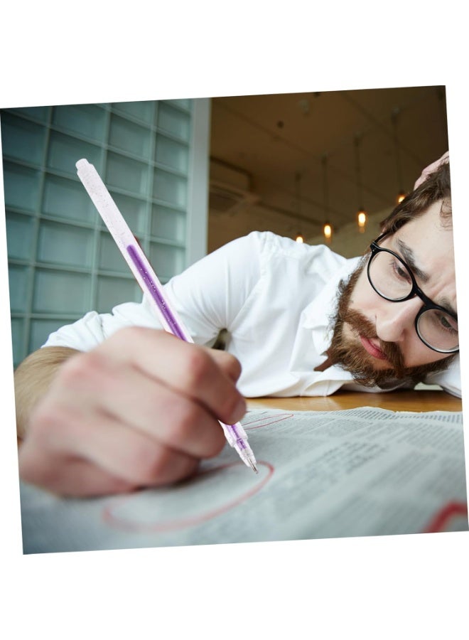 مجموعة أقلام جل لامعة مكونة من 12 قطعة، أقلام تلوين فنية بألوان معدنية للرسم والتخطيط، أقلام طلاء لامعة متعددة الاستخدامات لسجل القصاصات ومشاريع الأعمال اليدوية. - Image 4