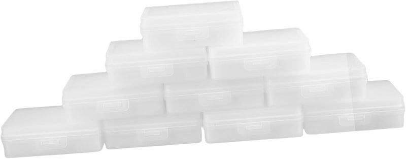 10-Piece Small Plastic Storage Box with Sponge Inserts Versatile Organizer for Makeup Sponges Electronic Components and Craft Supplies for Travel and Easy Access - Image 1