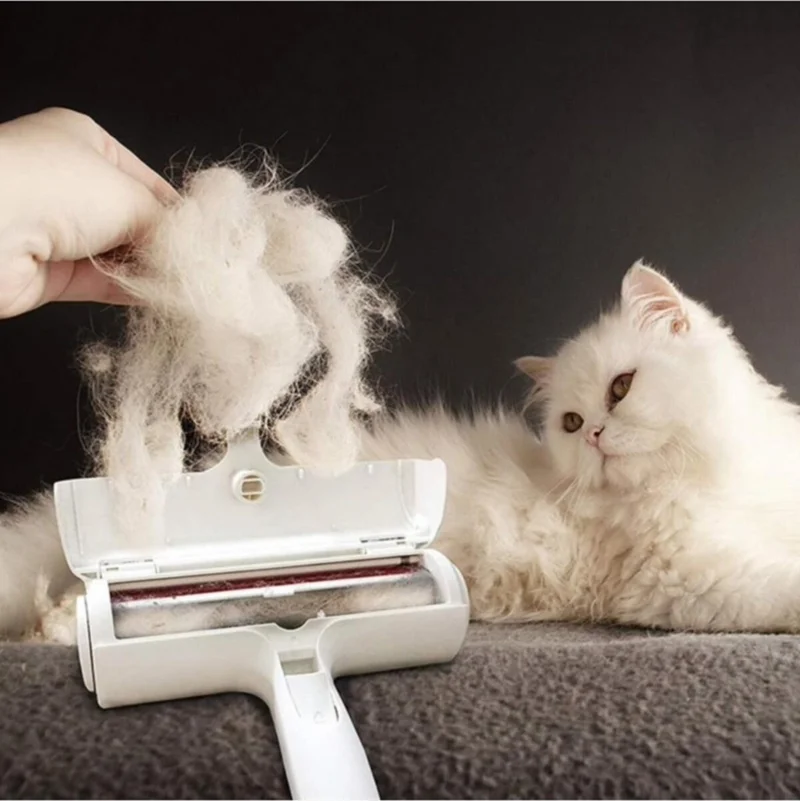 Rennway Cat Dog Pet Sweater Clothes Clothes Carpet Bed Feather Cleaner Bristle Dust Ball with Hopper
