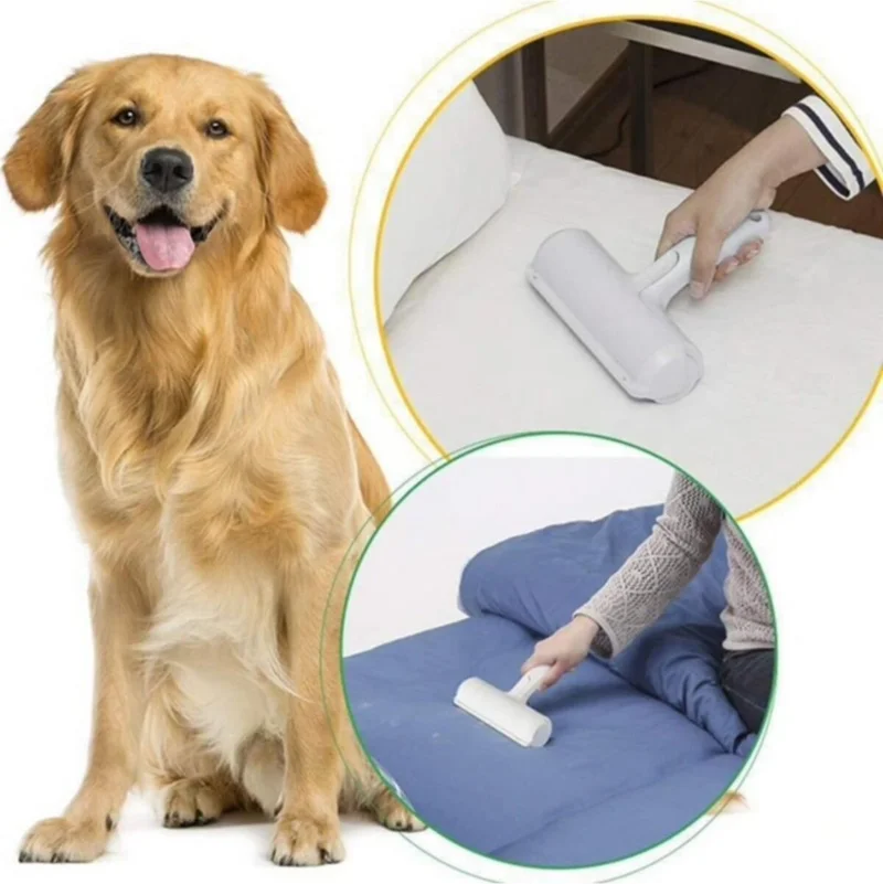 Rennway Cat Dog Pet Sweater Clothes Clothes Carpet Bed Feather Cleaner Bristle Dust Ball with Hopper