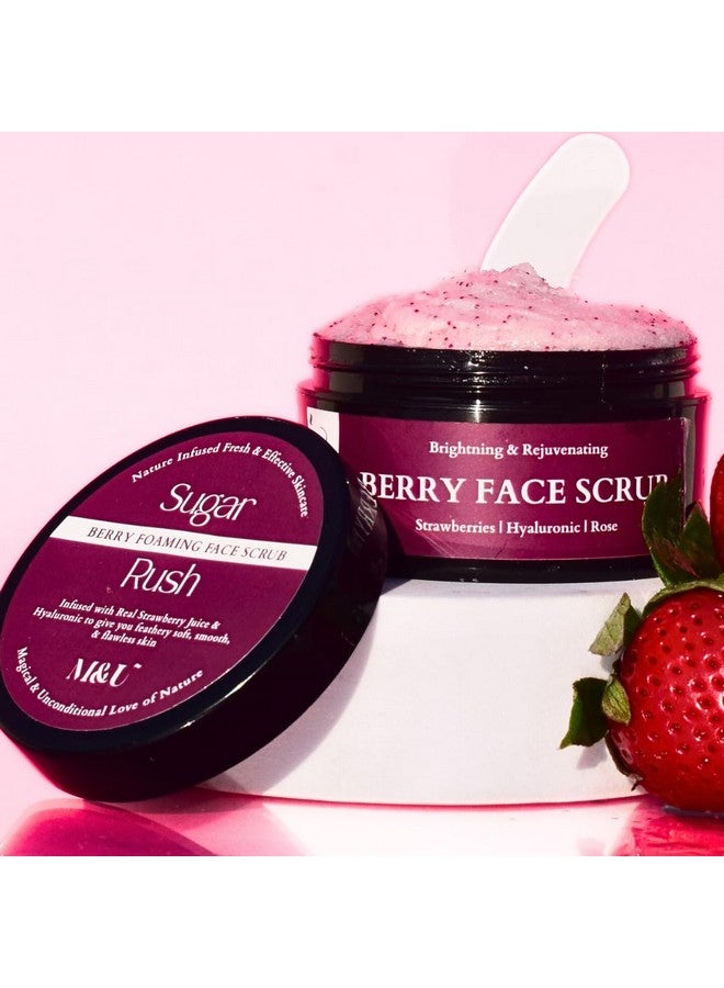 Mu مقشر الوجه المشرق بالتوت من M & U للبشرة المتألقة | يقشر بلطف، ينعم ويحسن لون البشرة | مقشر الوجه لإزالة السمرة | غير جاف للنساء والرجال (60 جرام) - Image 1