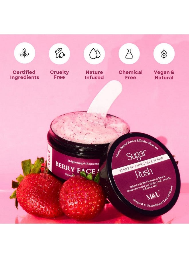 Mu مقشر الوجه المشرق بالتوت من M & U للبشرة المتألقة | يقشر بلطف، ينعم ويحسن لون البشرة | مقشر الوجه لإزالة السمرة | غير جاف للنساء والرجال (60 جرام) - Image 5