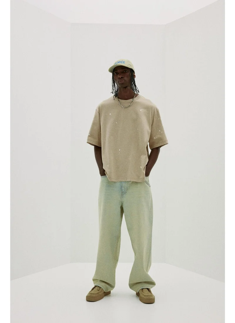 اتش اند ام Oversized Fit Printed T-shirt