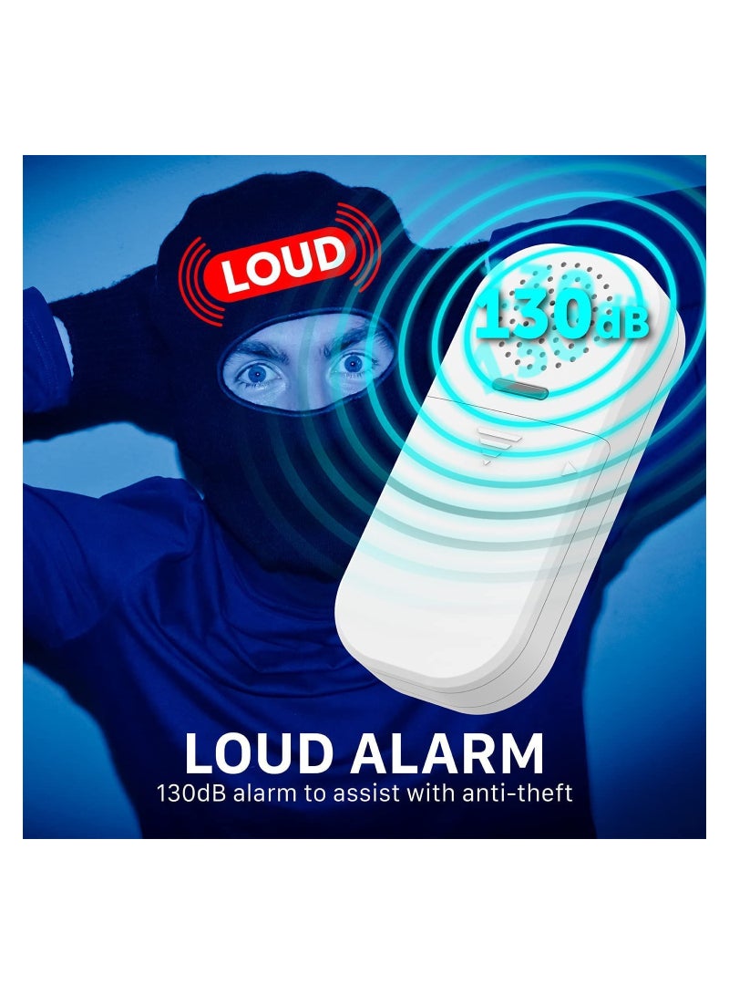 SOLARAE Theft Burglar Alarm with Remote, Wireless Window and Door Open Entry Alert Magnetic Contact Sensor Battery Operated Loud 130decibel Siren for Home Security, Business, Kids Safety 2 Pack - Image 3