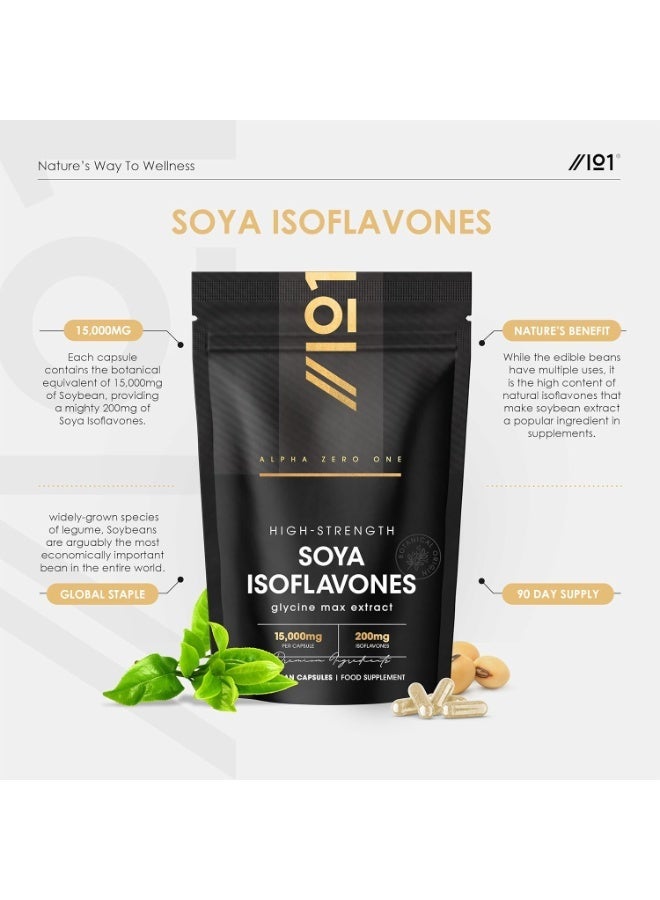 ALPHA01 SOYA Isoflavones 1500 mg – Supports Hormonal Balance & Women's Health, Made in UK, 90 Capsules - Image 5