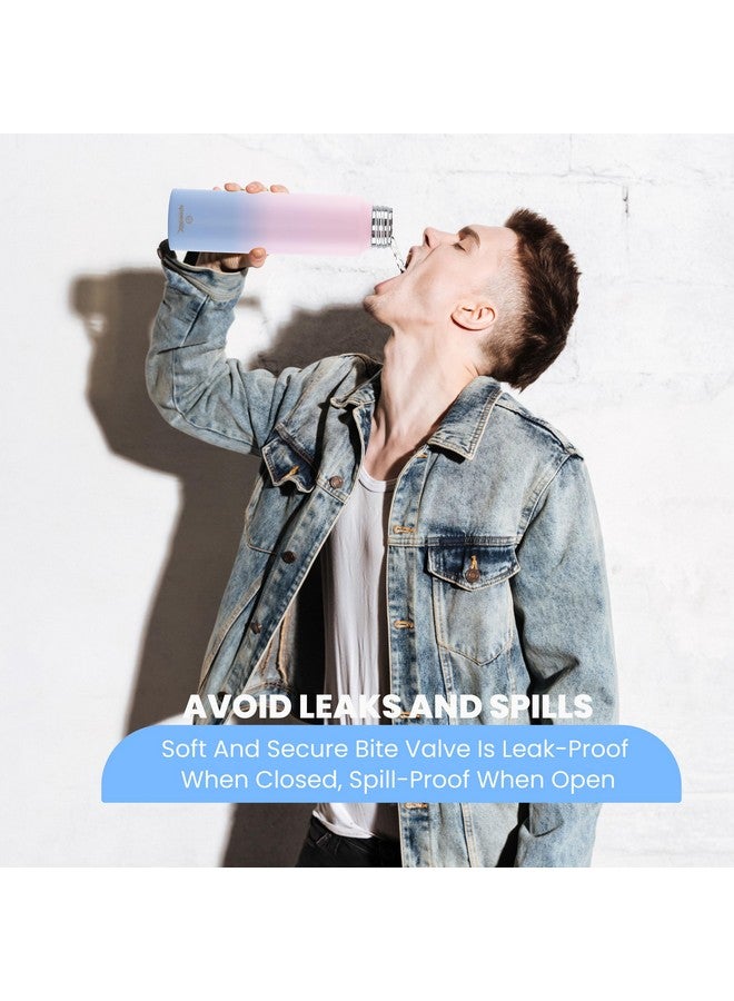 Speedex Stainless Steel Pink Blue Water Bottle 1 Litre with Screw Cap | Combo of 3 | Pack of 3 | Set of 3 | Leak Proof & BPA Free | Fridge Friendly for School, Office, Gym | For Men, Women, Kids - Image 3