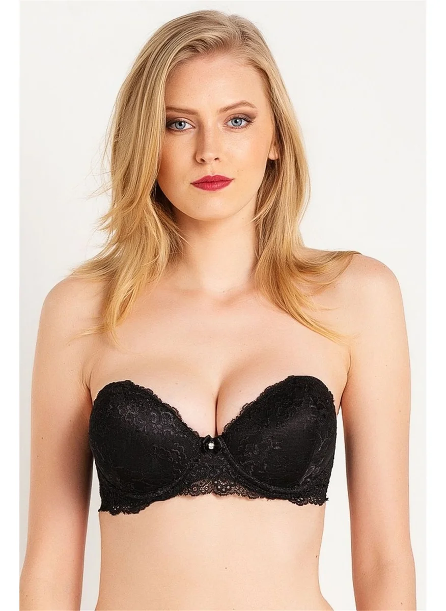 ماجيك فورم 2060 Women's Black Lace Water Filled Strapless Bra