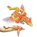 Flavery 3D Printed Dragon with Wings 18 inch Flying Dragon XL Articulated Winged Crystal Fidget Toy Home Decor Birthday Gift Desk Pet Crystal Summer Dream - Image 2