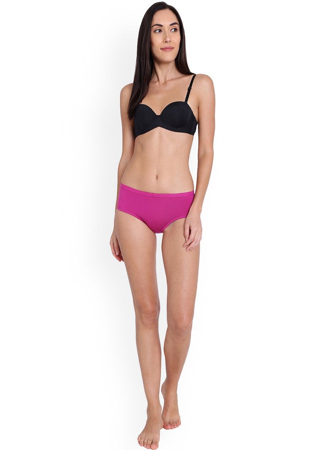 Red Rose RedRose Women Plus Size Pack of 3 Hipster Briefs - Cotton Blend, Mid-Rise, Anti-Bacterial - Image 3