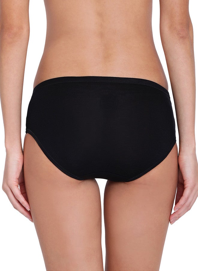 Red Rose RedRose Women Plus Size Pack of 3 Hipster Briefs - Cotton Blend, Mid-Rise, Anti-Bacterial - Image 2