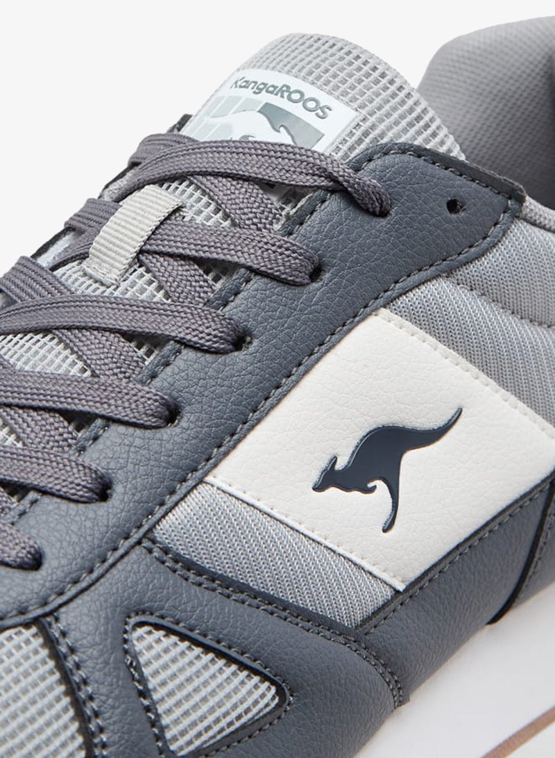 kangaROOS Men's Panelled Lace-Up Sports Shoes - Image 4
