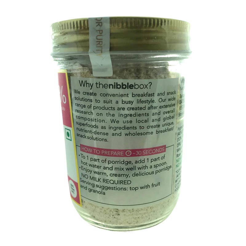 thenibblebox Rose & Pistachio Almond flour Superfood Porridge Instant Breakfast Mix, 200g Jar [40% dry fruits, gluten free, vegan friendly, no refined sugar, no wheat] 5.7g protein per serving - Image 2