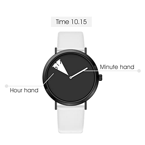 SHENGKE Creative Watch Ultra-Thin Strap Casual Fashion Quartz Minimalist Watch Blackwhite - Image 3