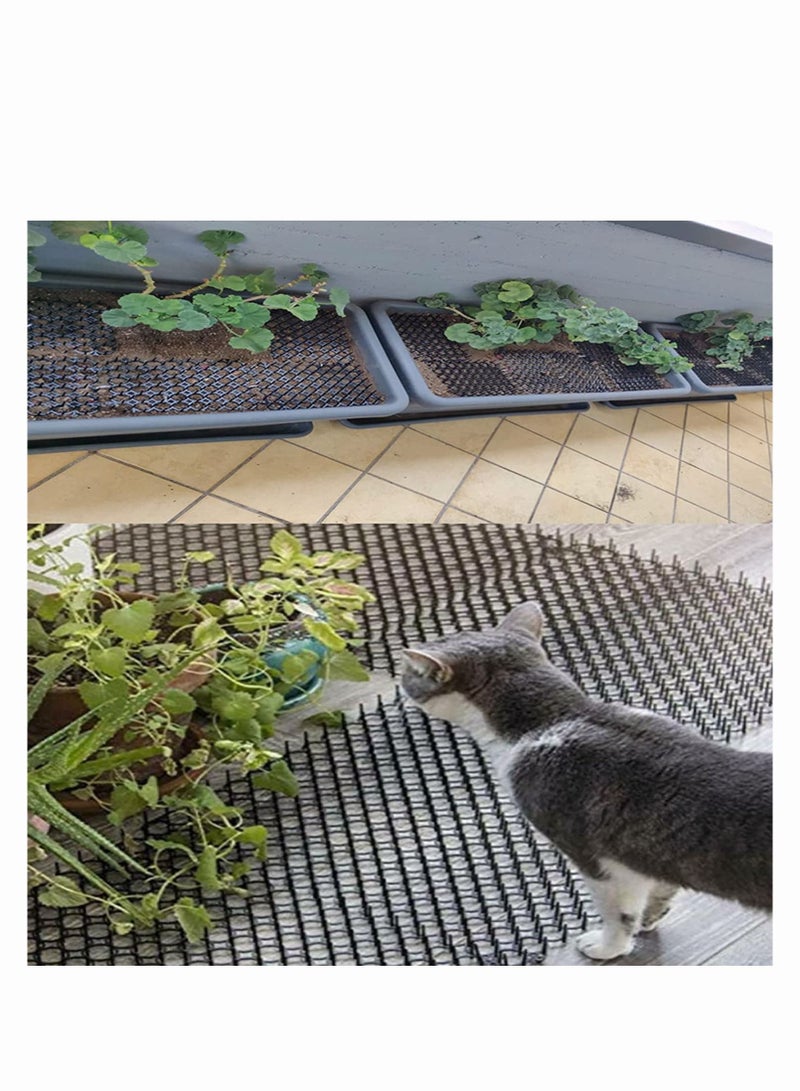 Cat Repellent Outdoor - Cat Scat Mat of 16 X 13 Inches (Set of 10) - Cat Repellent Spikes to Keep Cats Out of Yard Permanently - Cat Deterrent Indoor Outdoor  - Image 5