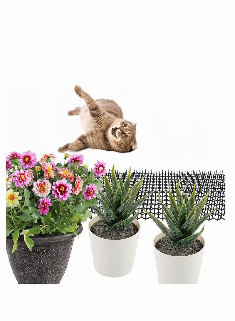 Cat Repellent Outdoor - Cat Scat Mat of 16 X 13 Inches (Set of 10) - Cat Repellent Spikes to Keep Cats Out of Yard Permanently - Cat Deterrent Indoor Outdoor  - Image 4