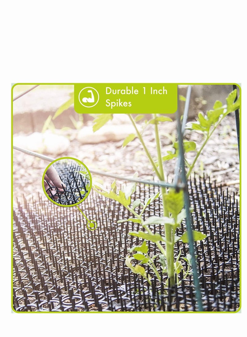 Cat Repellent Outdoor - Cat Scat Mat of 16 X 13 Inches (Set of 10) - Cat Repellent Spikes to Keep Cats Out of Yard Permanently - Cat Deterrent Indoor Outdoor  - Image 3