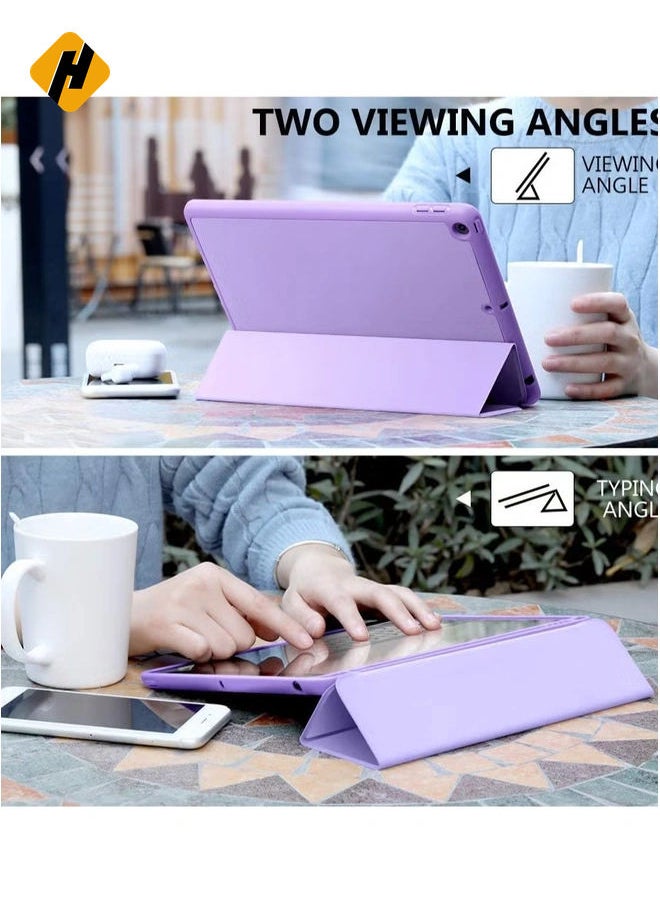 هوها - CASE متوافق مع CASE IPAD 9/8/7th CASE/IPAD CASE 10.2 بوصة ، غلاف حالة الحماية الذكي SMART FOLIO TPU مع حامل قلم Apple لـ iPad 9th/8th Gen - Image 1