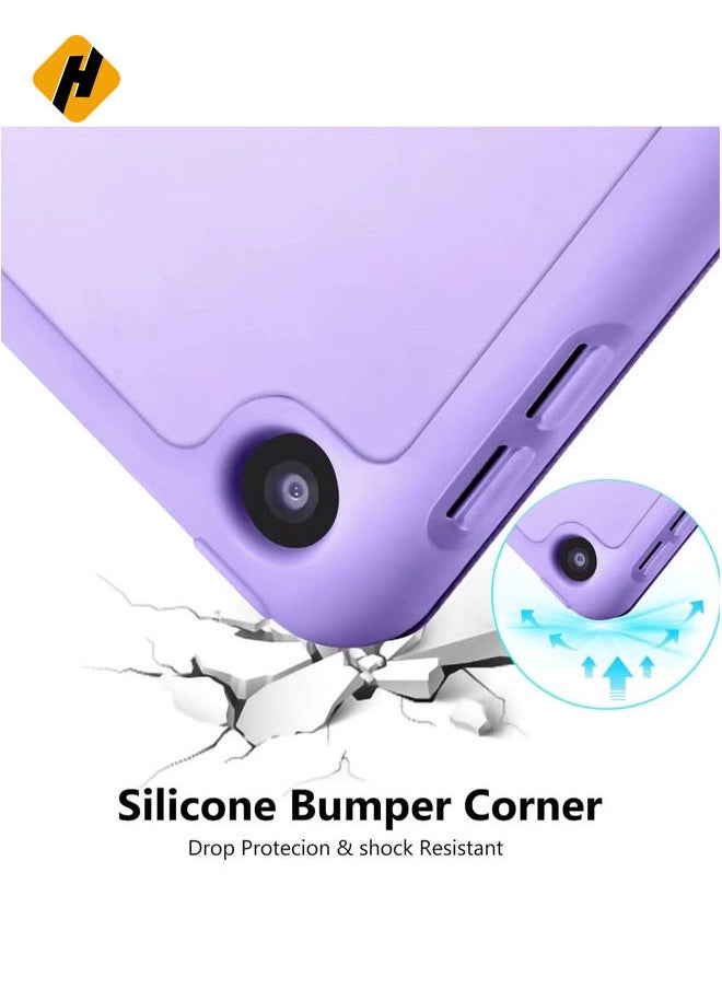 هوها - CASE متوافق مع CASE IPAD 9/8/7th CASE/IPAD CASE 10.2 بوصة ، غلاف حالة الحماية الذكي SMART FOLIO TPU مع حامل قلم Apple لـ iPad 9th/8th Gen - Image 1