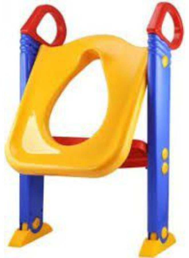 Multi-purpose children's potty ladder with adjustable toilet training seat – Safe and comfortable design with fixed steps and side handles – Helps the child learn easily and independently. - Image 4