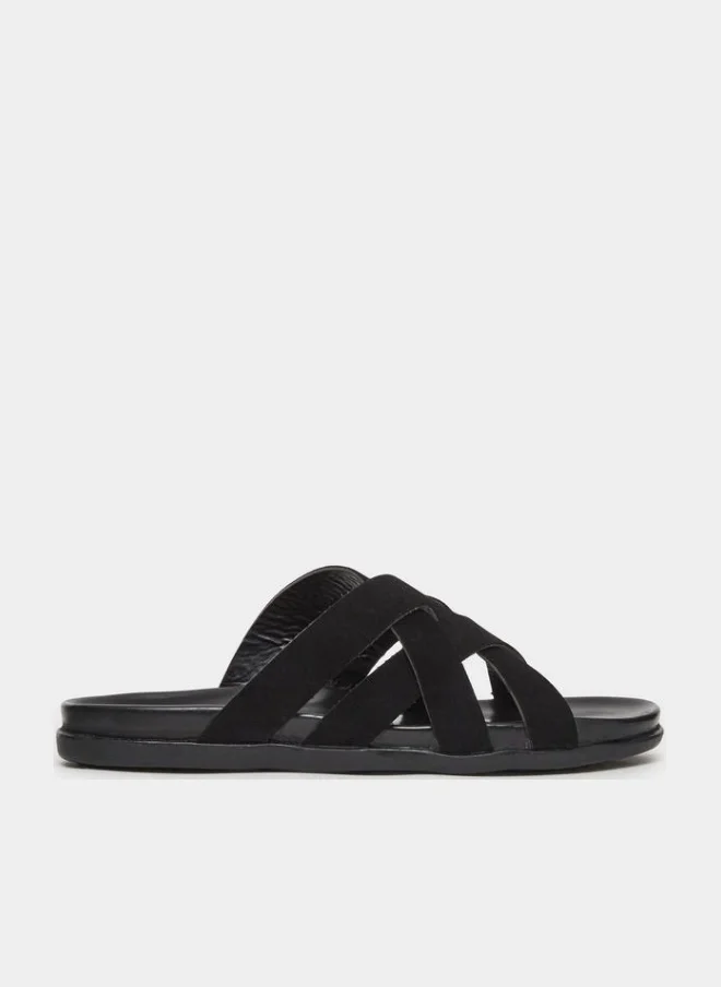 Criss-Cross Slide Comfort Sandals