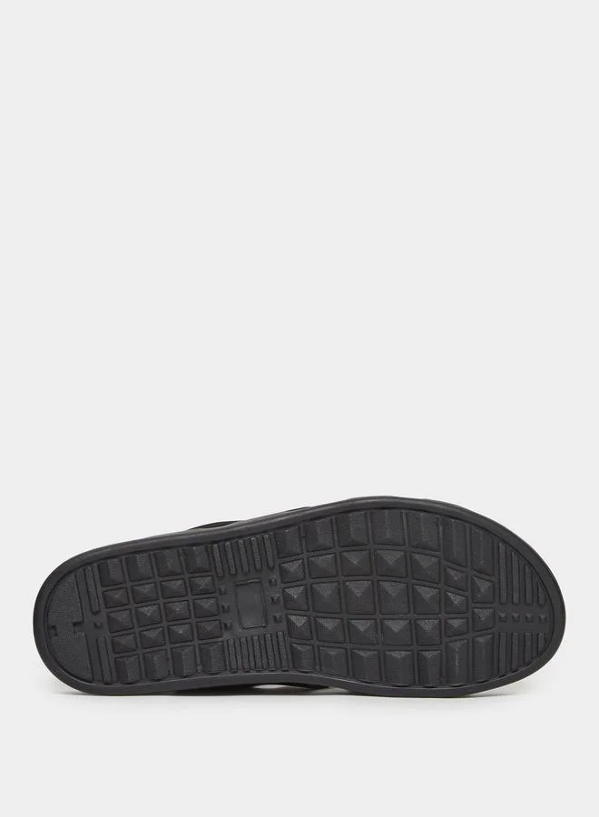 Styli  Criss-Cross Slide Comfort Sandals for Men | Best Price UAE