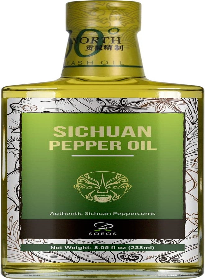 Soeos Szechuan Peppercorn Oil 8.05 fl oz/238ml, Prickly Ash Oil, Fragrant Spice for Sichuan Dishes, Sichuan Pepper Oil, Sichuan Oil, Peppercorn Flavored Oil, Szechuan Pepper Corn Oil - Image 2