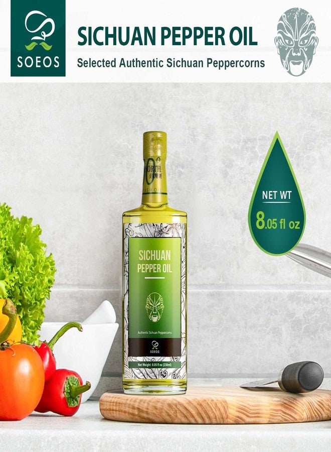 Soeos Szechuan Peppercorn Oil 8.05 fl oz/238ml, Prickly Ash Oil, Fragrant Spice for Sichuan Dishes, Sichuan Pepper Oil, Sichuan Oil, Peppercorn Flavored Oil, Szechuan Pepper Corn Oil - Image 4