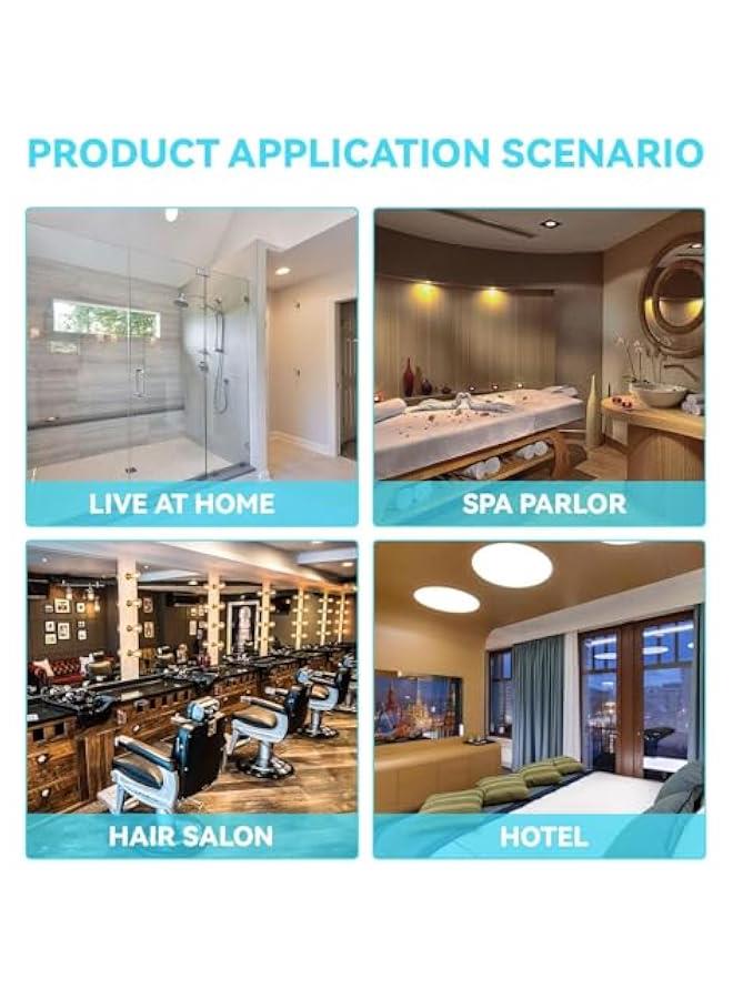 بيوينتي قبعات استحمام للاستعمال مرة واحدة، 100 قطعة من طواقي الاستحمام، قبعة استحمام للنساء مقاومة للماء، قبعة استحمام بلاستيكية شفافة للنساء، قبعات بلاستيكية سميكة لمعالجة الشعر، مقاس عادي 17.3 انش - Image 4