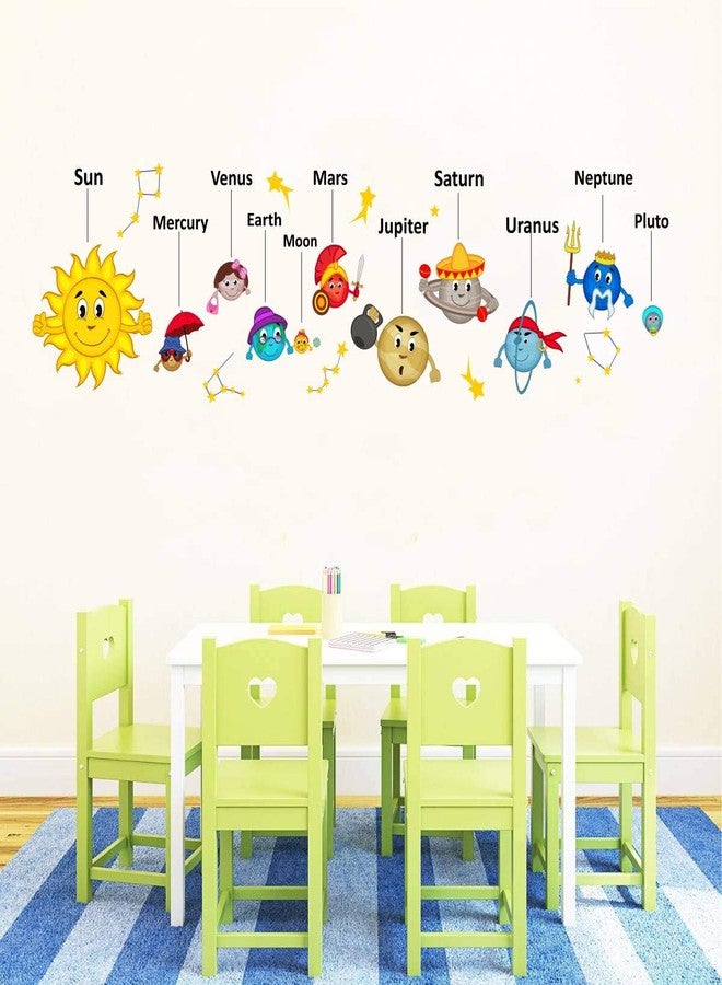 Asmi Collections Solar System Wall Stickers for Kids - Image 2