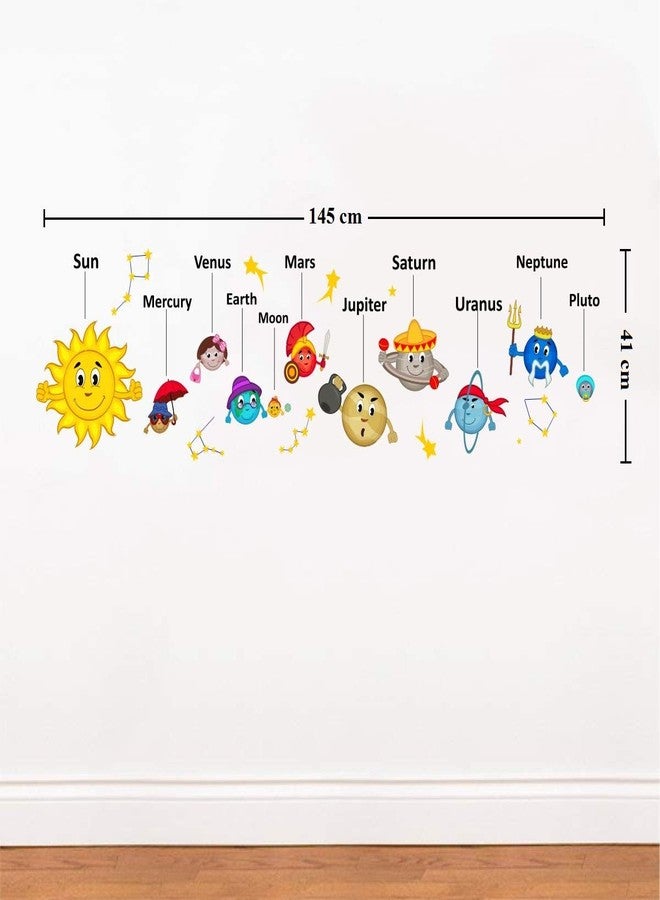 Asmi Collections Solar System Wall Stickers for Kids - Image 3