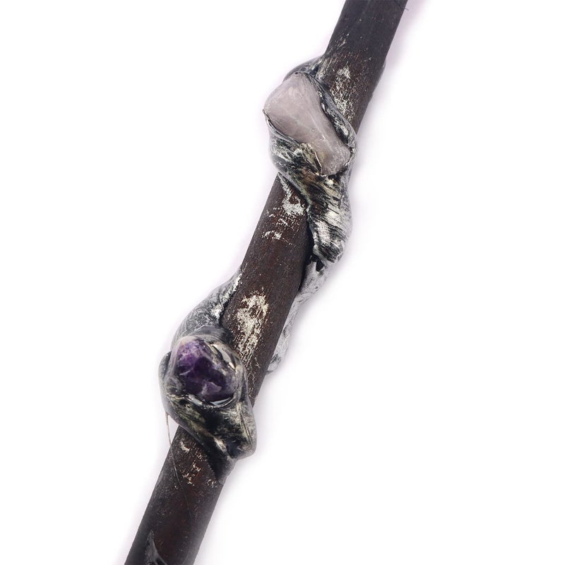 Rich Boxer Fine Handcrafted Amethyst Crystal Magic Wand Cosplay Magic Wand for Witches and Wizards - Image 4