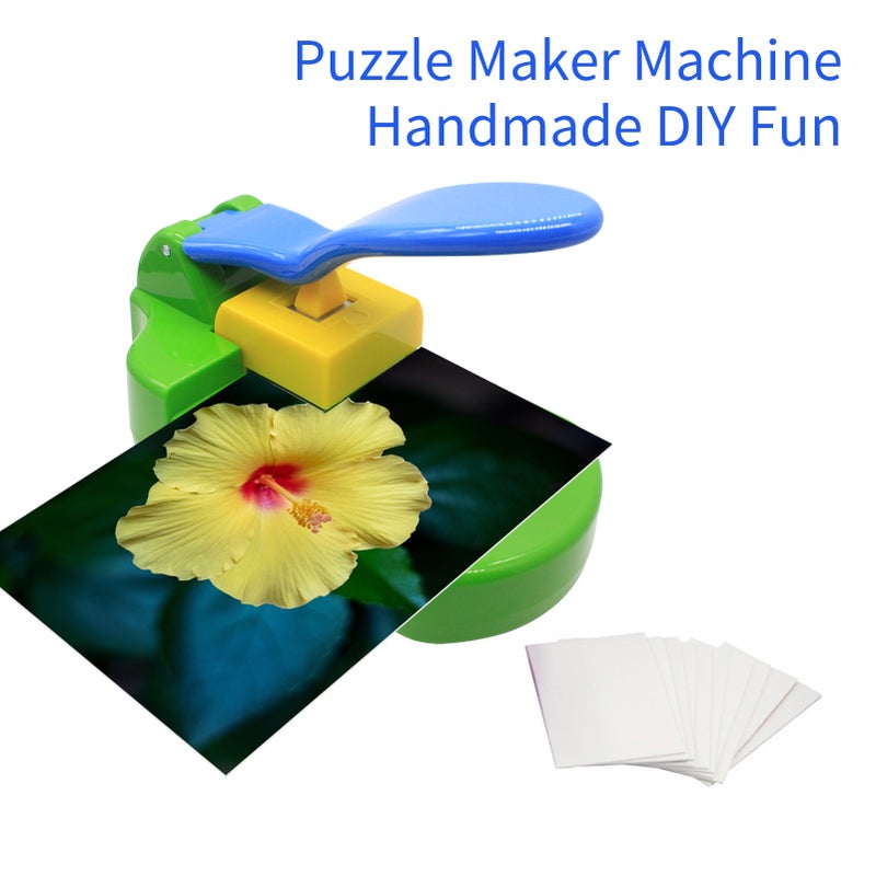 Puzzle Maker Machine Paper Board Cutter with 10PCS Adhedive Foams Boards DIY Picture Photo Puzzles Cutter Scrapbooking Making for Children's DIY Handmade Toys - Image 4