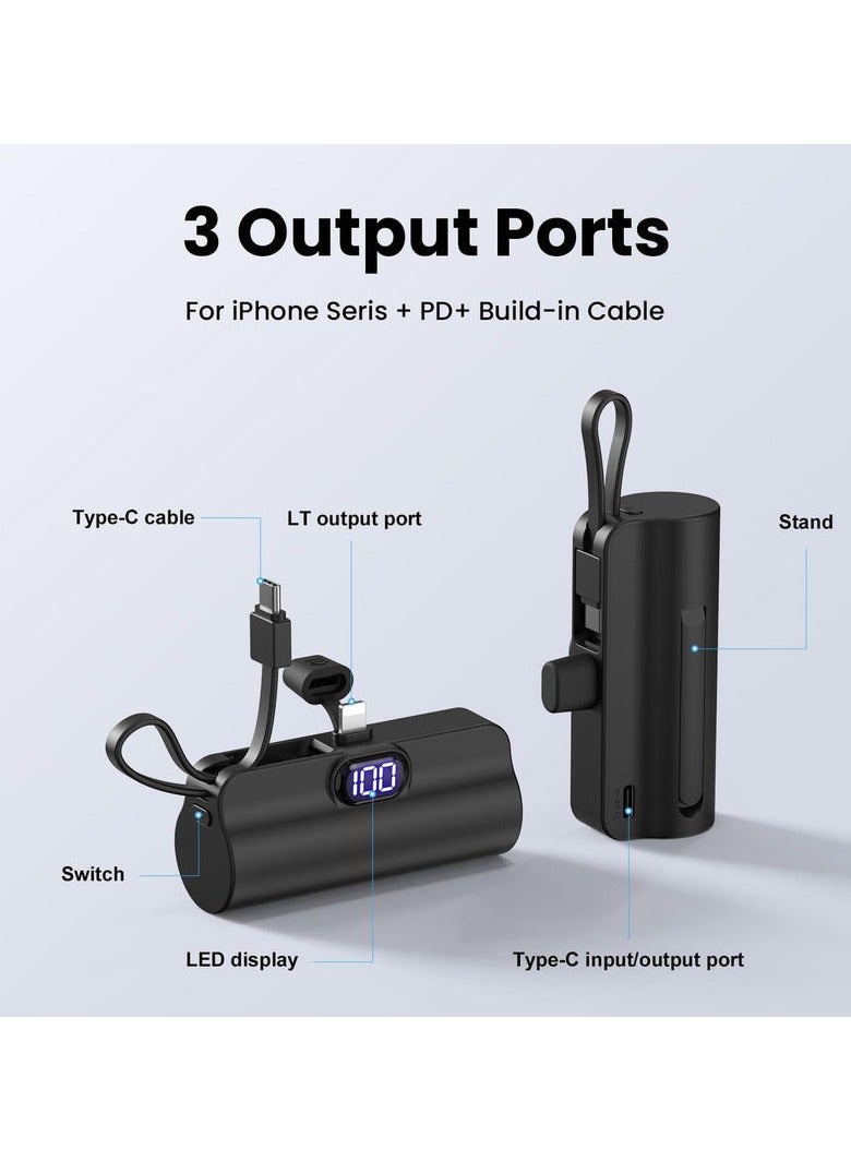Denx Mini Power bank charger with multiple ports that supports fast charging | 5000 mAh | DX412  - Image 3