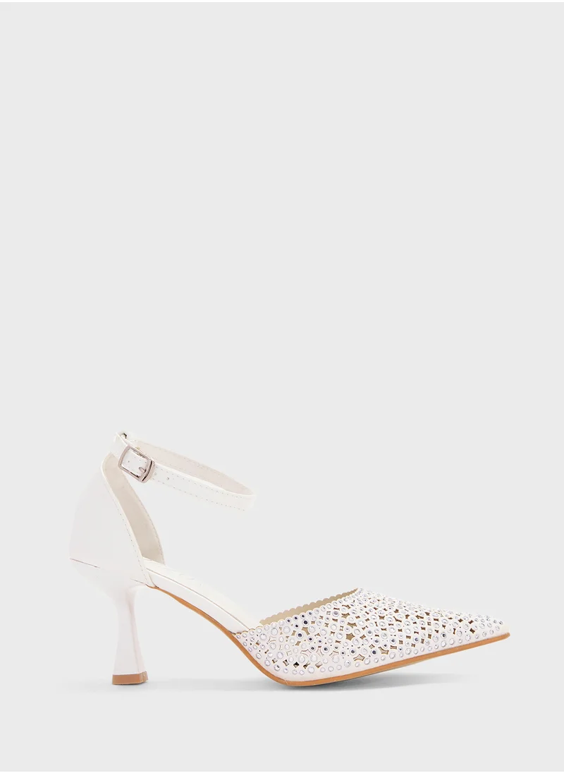 اوزو High Heeled Diamante Pump