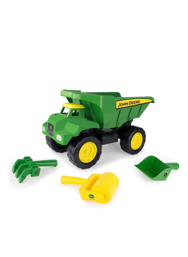 John Deere - Big Scoop Sandbox Dump Truck Toy With Loader Toddler Outdoor Toys And Summer Toys Oversized Dump Truck Sandbox Toys Kids Toys Ages 3 Years And Up - Image 1