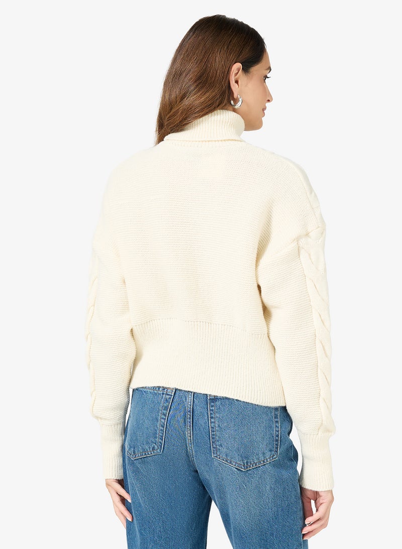 ELLA Chunky Turtle Knit Jumper - Image 2