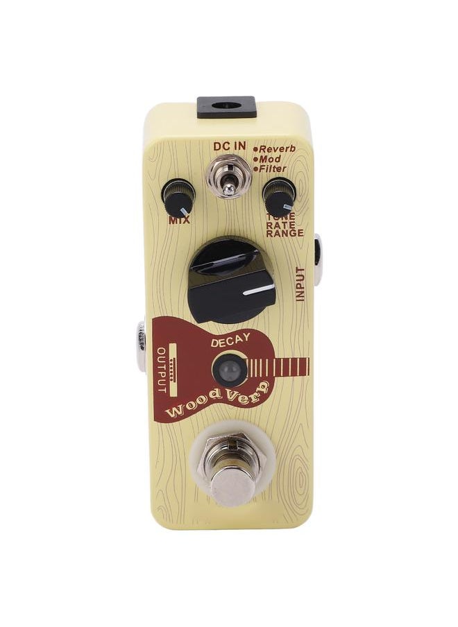 Thoraya Metal Effect Reverb Mod Filter 3 Modes Digital Stompbox Effect Pedal for Acoustic Guitar  - Image 2