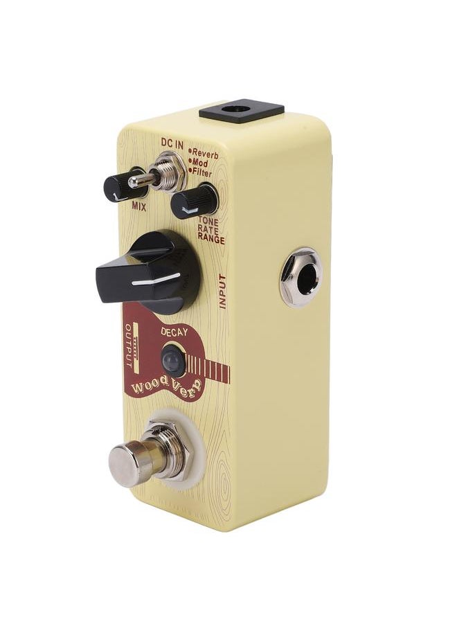 Thoraya Metal Effect Reverb Mod Filter 3 Modes Digital Stompbox Effect Pedal for Acoustic Guitar  - Image 1