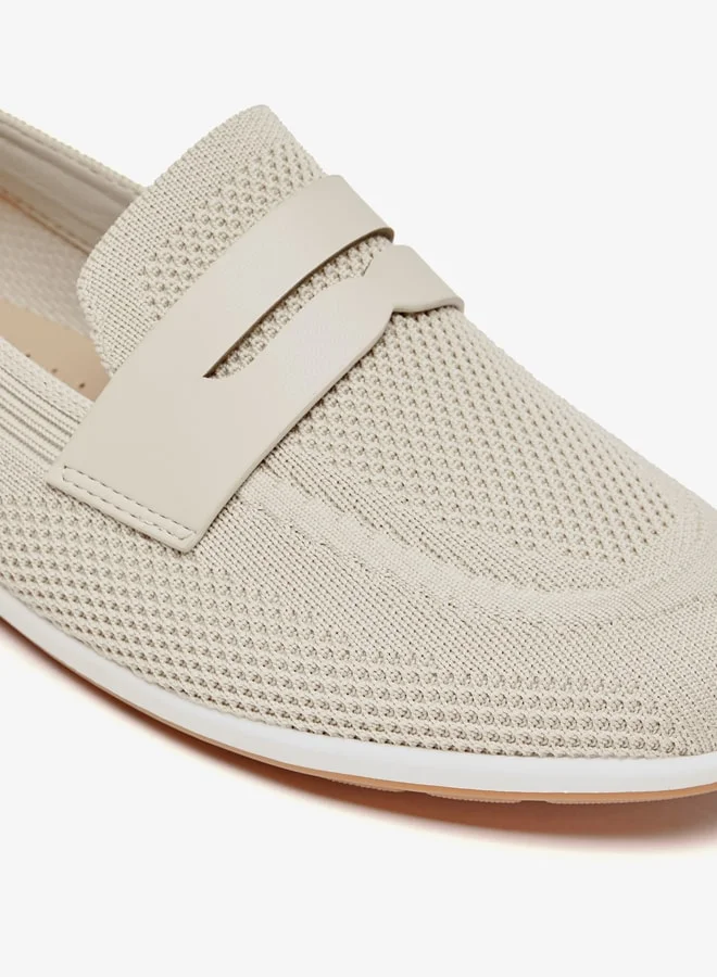 Celeste Women's Mesh Textured Slip-On Shoes with Applique Detail