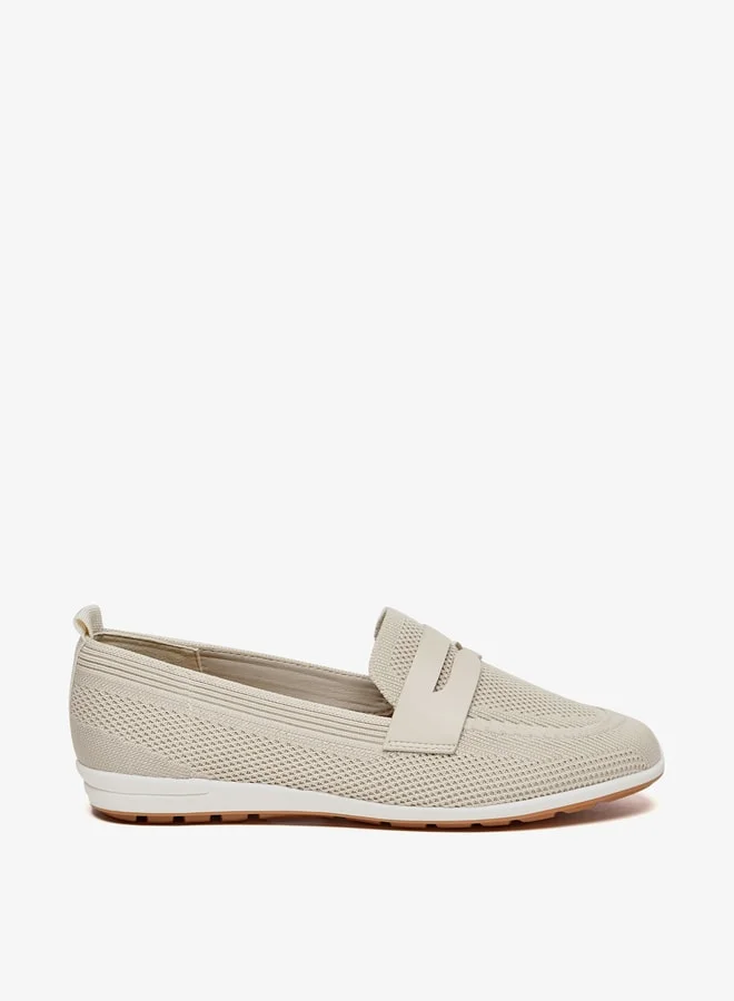 Celeste Women's Mesh Textured Slip-On Shoes with Applique Detail