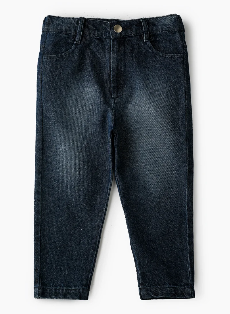 Jelliene Girls' Blue Washed Denim Jeans
