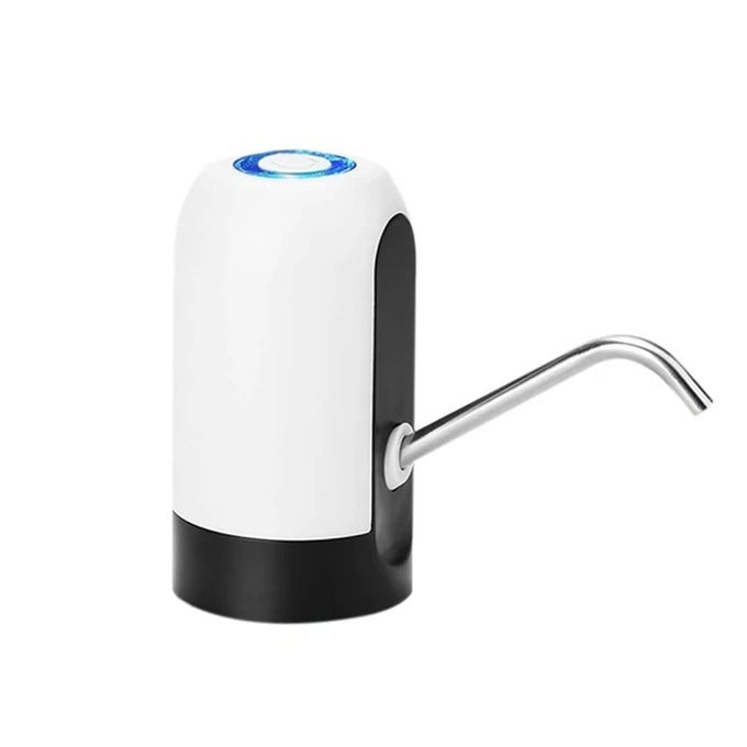 AUTOMATIC WATER DISPENSER WIRELESS PORTABLE MINI RECHARGEABLE CAN PUMP FOR 20 LITRE BOTTLE WITH SILICONE PIPE USB CHARGING CABLE STAINLESSSTEEL AUTOMATIC EASY TO USE PORTABLE PACK OF 1